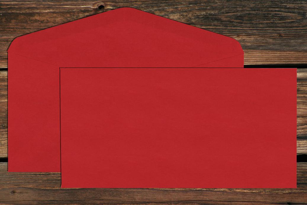 Briefhüllen DL 110x220 mm Nassklebend Rosenrot 120 g/qm